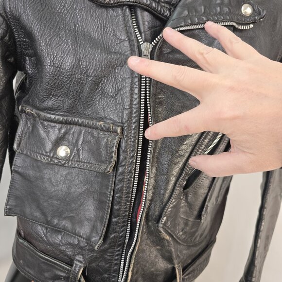 Collectible 50s British Mfg Co. Wind Cheater D-pocket motorcycle jacket (flaws) - Picture 16 of 16